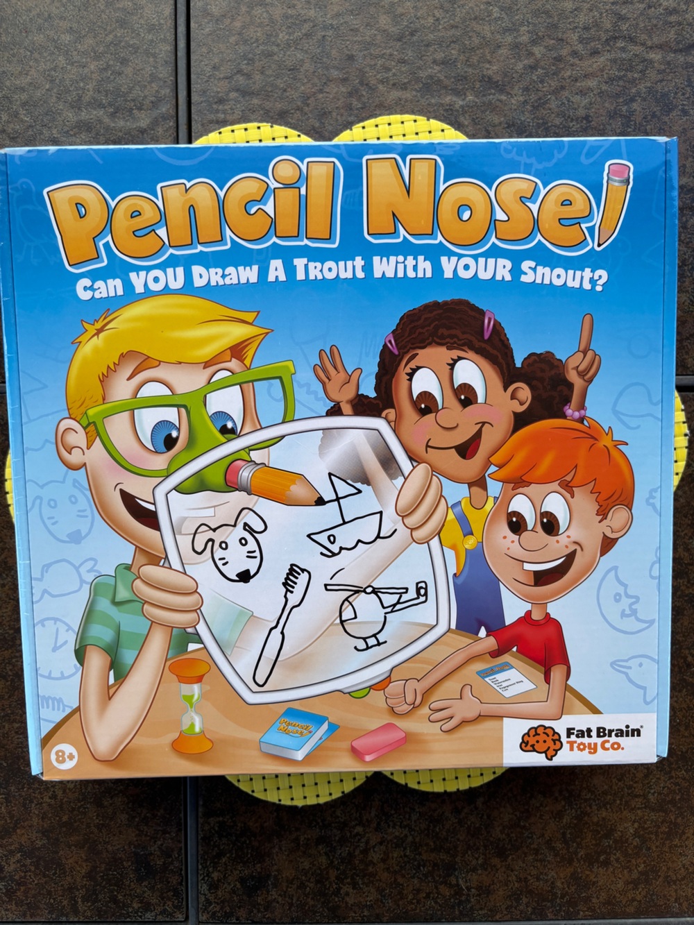 Pencil Nose Family Drawing Game New-Sealed
